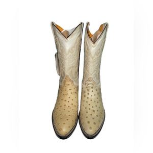 Cuatralba  Ostrich Men's Narrow Round Toe Boot